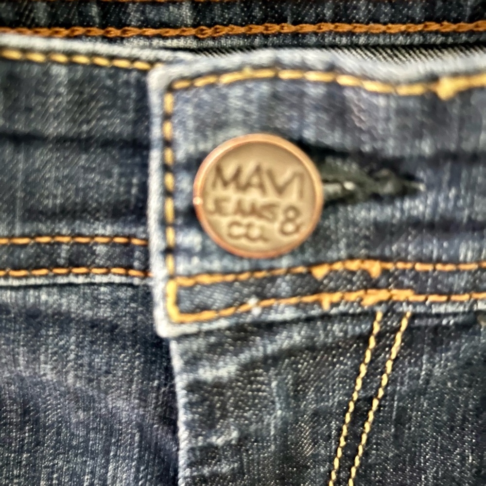 Mavi Blue Denim Men’s 32/32 Jeans with Detailed Accents Zach Straight Leg - Picture 4 of 9